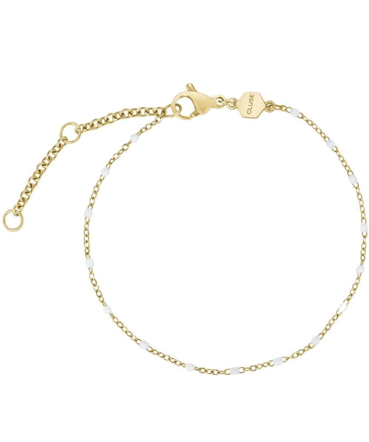 Zestaw prezentowy Cluse Gracieuse CG11804 – zegarek damski + pozłacana bransoletka z białą emalią gold.jpg