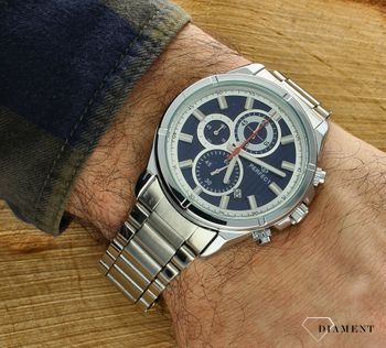 Męski zegarek Perfect CH03M-03 chronograph granatowa tarcza.jpg