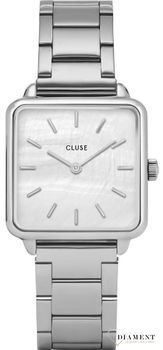 Zegarek damski CLUSE La Tétragone w srebrnym kolorze (2).jpg