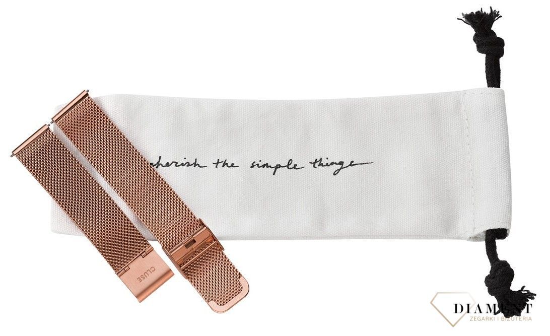 CLS047 La Bohème Strap Mesh Rose Bransoleta do zegarka Cluse CLS047 (2).jpg