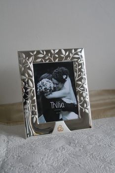 Ramka posrebrzana 13x18 Drzewo Życia ślubna  złocone obrączki  PVD miro-silver (6).JPG