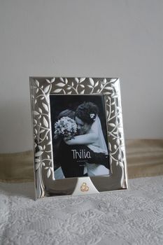 Ramka posrebrzana 13x18 Drzewo Życia ślubna  złocone obrączki  PVD miro-silver (7).JPG