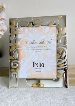 Ramka posrebrzana 18x24 Drzewo Życia srebrno-złota  obrączki  PVD miro-silver (1).JPG