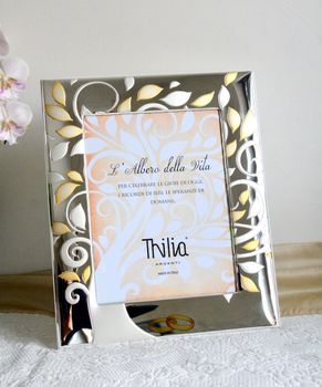 Ramka posrebrzana 18x24 Drzewo Życia srebrno-złota  obrączki  PVD miro-silver (2).JPG