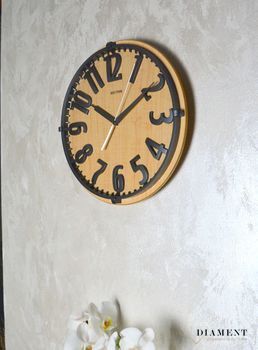 Zegar ścienny drewniany Rhythm CMG106NR07 (7).JPG