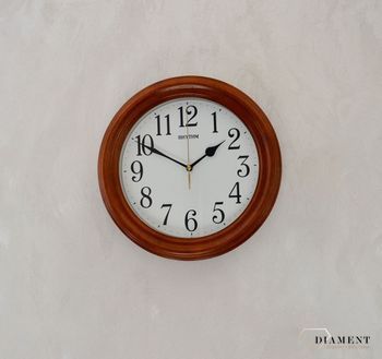Zegar ścienny drewniany Rhythm CMG116NR06 ✓ zegary ścienne drewniane w sklepie z zegarami Zegarki-Diament (5).JPG