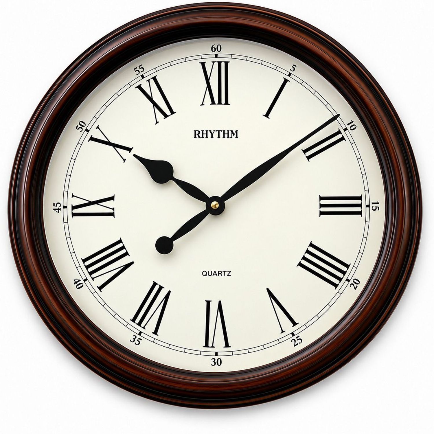 Rhythm CMG736NR35 – brązowy zegar ścienny 47 cm retro (2).jpg