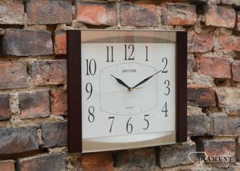 Zegar ścienny drewniany CMG899NR07 japońskiej marki Rhythm to zegar ścienny z kolekcji zegarów ściennych japońskiej marki Rhythm. Jest to zegar na ścianę idealny na prezent (3).JPG