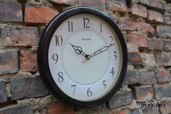 Zegar ścienny czarny Rhythm ✓ Zegary ścienne✓ Zegar ścienny ✓ Zegar na ścianę ✓ Zegar ścienny czarny✓ Nowoczesne zegary✓ Autoryzowany sklep (5).JPG