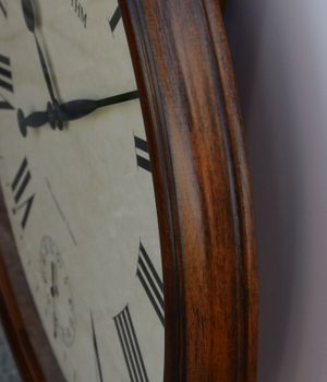 Zegar na ścianę do salonu Rhythm CMH721CR06 zegar drewniany do salonu duży zegar duże zegary (2).JPG