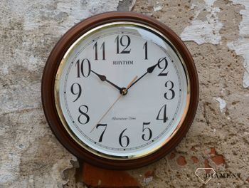 Zegar ścienny drewniany Rhythm w kolekcji zegary ścienne drewniane  (4).JPG