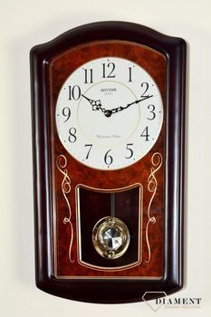Zegar ścienny z wahadłem Kurant Rhytm CMJ321NR06 ✓ Zegar ścienny z wahadłem i melodią. Japoński zegar ścienny ✓zegary ścienne w sklepie z zegarami  (2).JPG