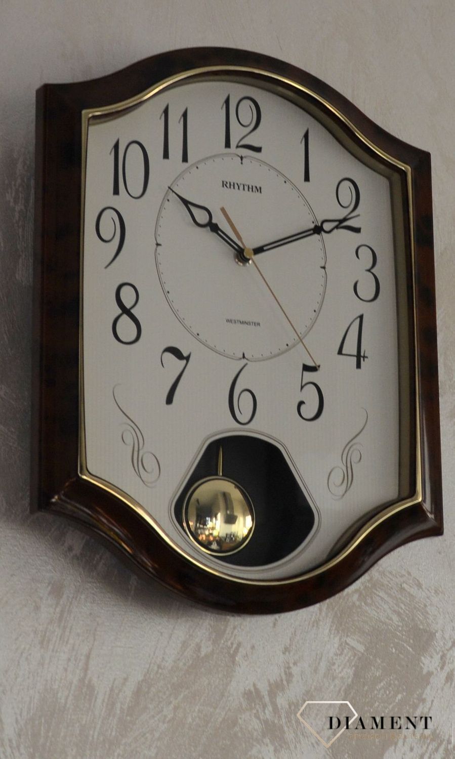 Zegar ścienny do salonu Rhythm CMJ494NR06.jpg