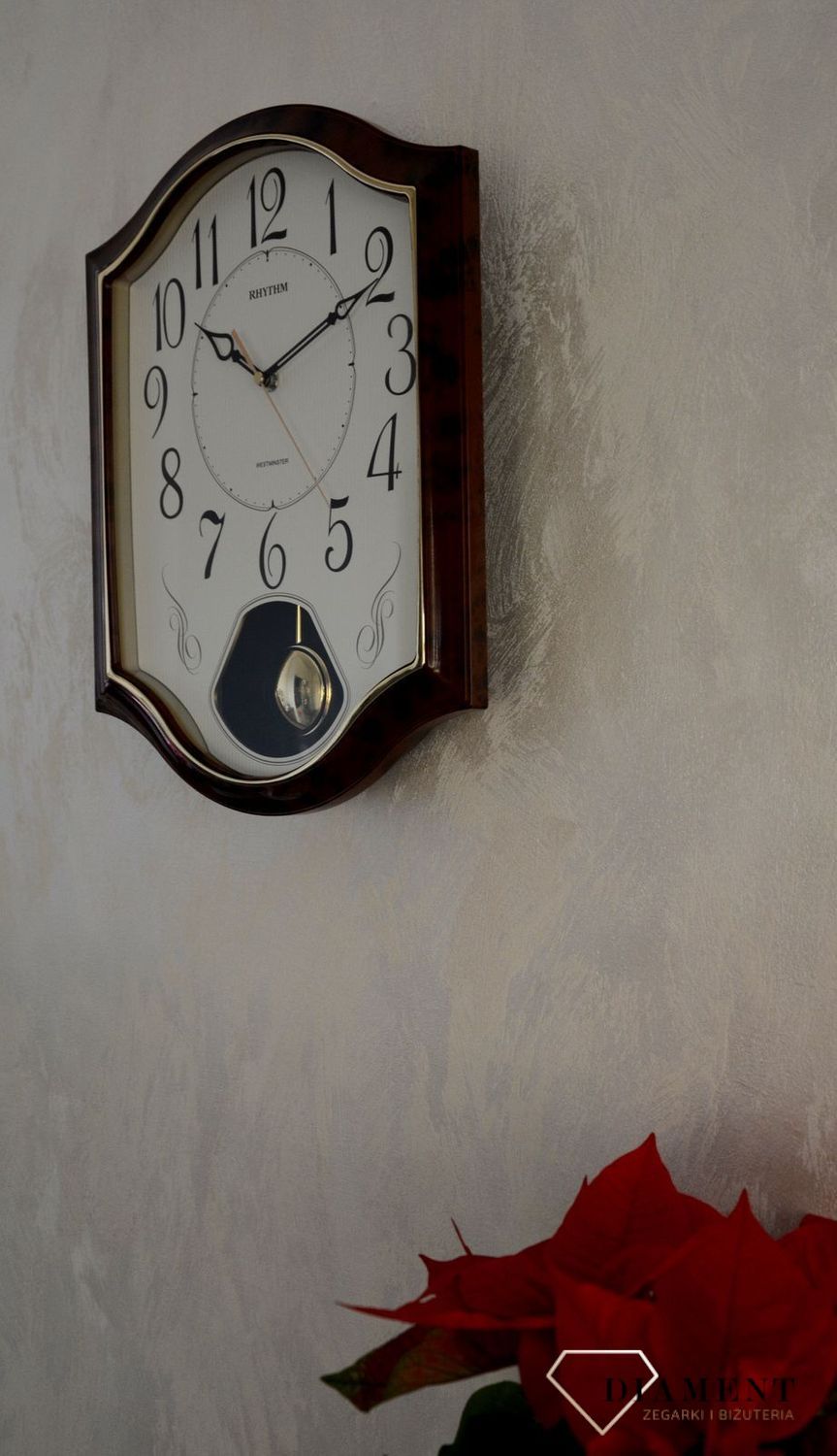 Zegar ścienny do salonu Rhythm CMJ494NR06.jpg