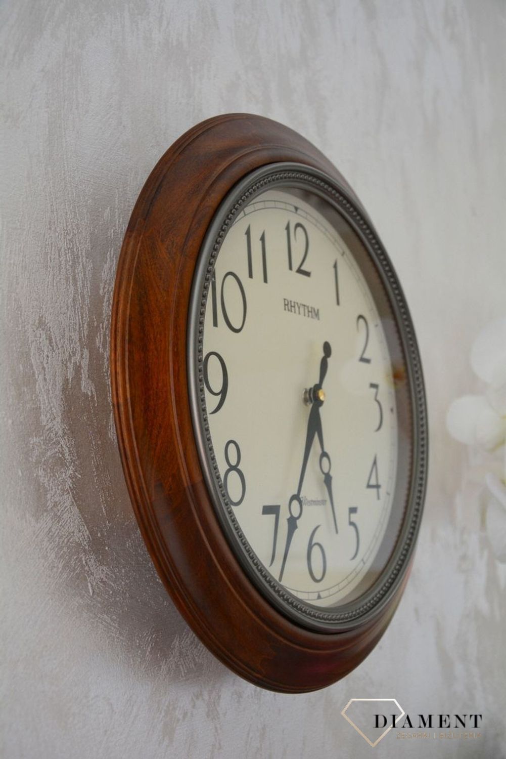 Duży zegar ścienny drewniany Rhythm.1 CMJ549NR06.jpg