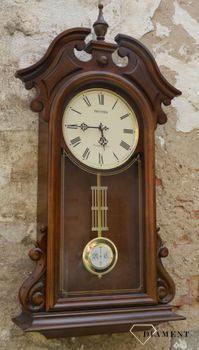 Zegar na ścianę drewniany z wahadłem Rhythm CMJ552NR06 zegar wybija 19 różnych piosenek. Drewniany zegar ścienny z wahadłem to idealny pomysł na prezent. Zegary ścienne drewniane (1).JPG