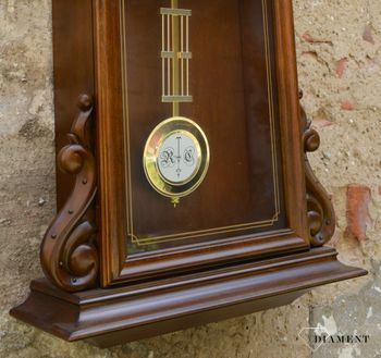 Zegar na ścianę drewniany z wahadłem Rhythm CMJ552NR06 zegar wybija 19 różnych piosenek. Drewniany zegar ścienny z wahadłem to idealny pomysł na prezent. Zegary ścienne drewniane (5).JPG