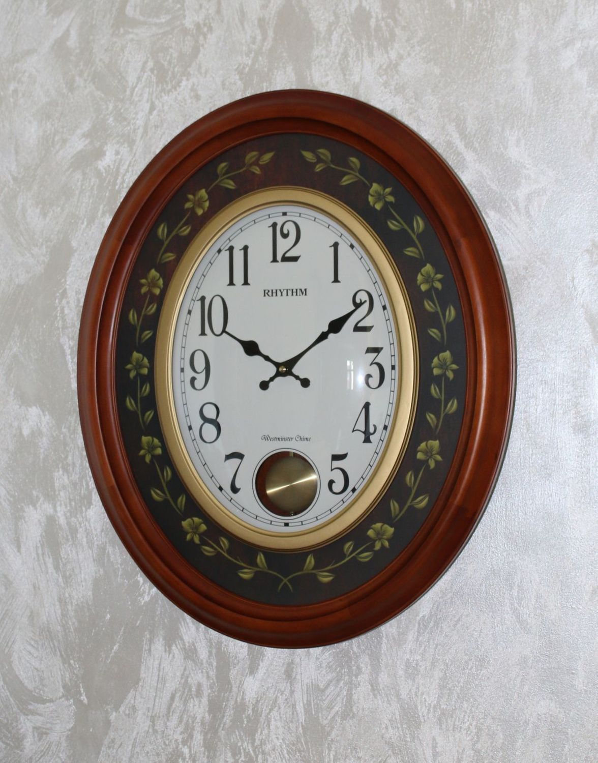 Zegar ścienny drewiniany z wahadłem CMJ580NR06-001.jpg