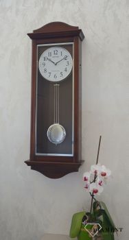 Zegar ścienny drewniany z wahadłem Rhythm CMJ590NR06 to piękny zegar drewniany japońskiej marki Rhythm. Zegar z melodia i wahadłem. IDEALNY PREZENT (1).JPG