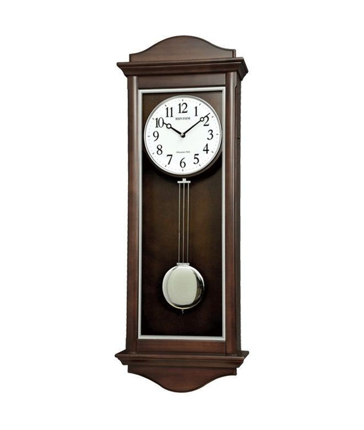 Zegar ścienny drewniany z wahadłem Rhythm CMJ590NR06.jpg