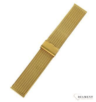 Bransoleta do zegarka 19 mm stalowy oryginalny Diloy żółte złoto.jpg