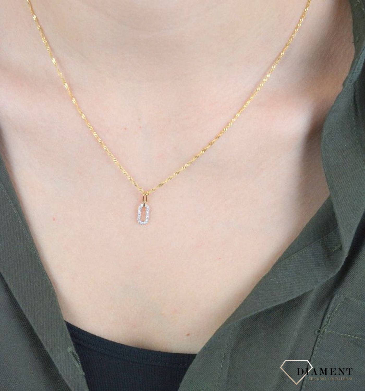 Zawieszka z Diamentami  Aureola brylantów  585 DIAMENT CP4519Y.jpg