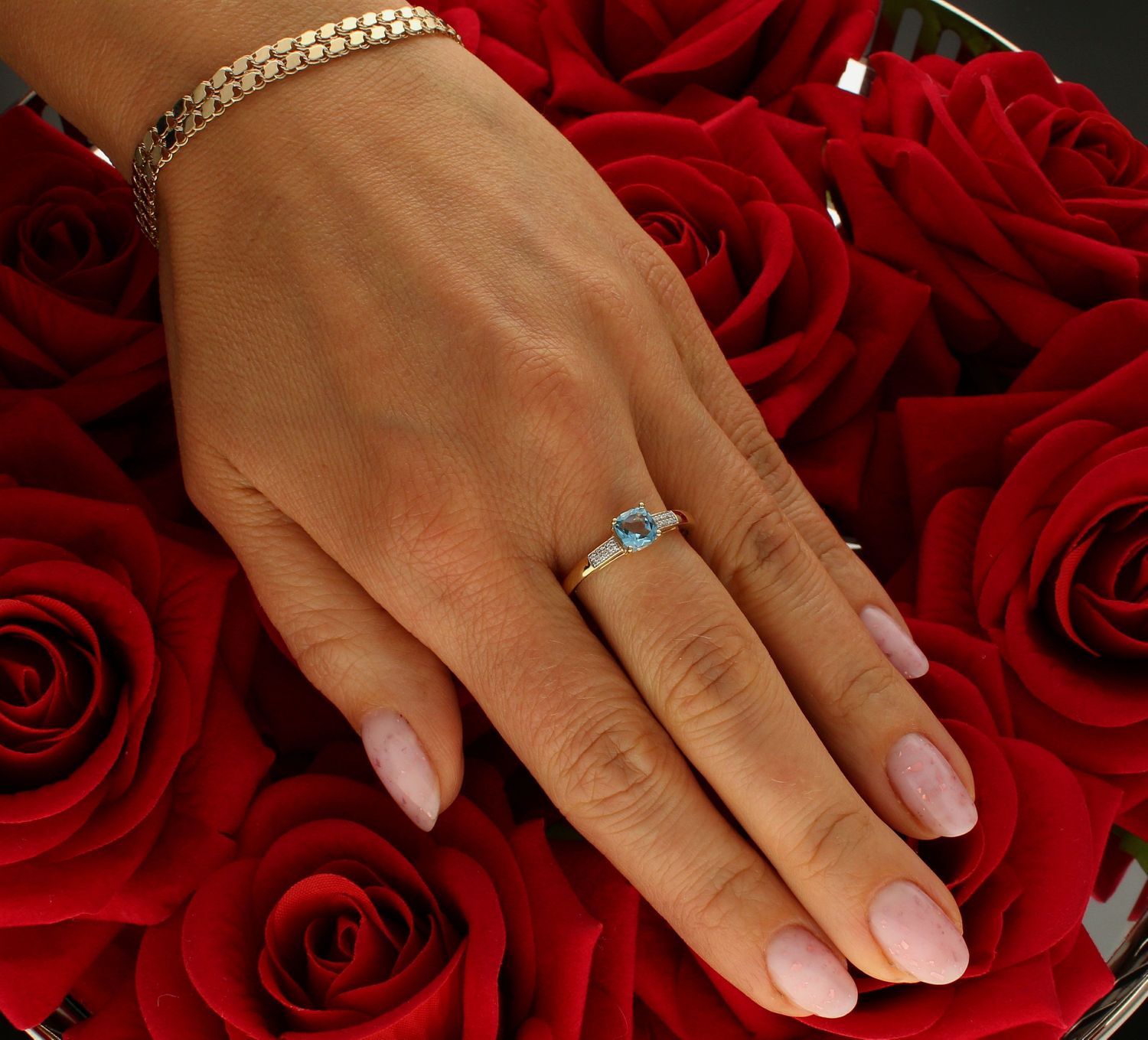 Pierścionek złoty Topaz Sky Blue i Diamenty 585 rozmiar 17 (4).jpg