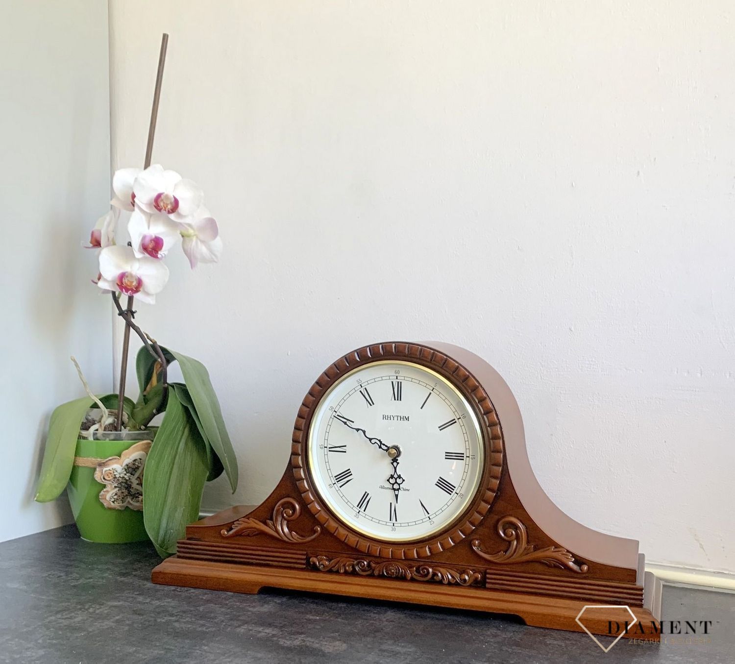 Zegar kominkowy Rhythm CRH111FR06 czapka Napoleonabgfgnj.jpg