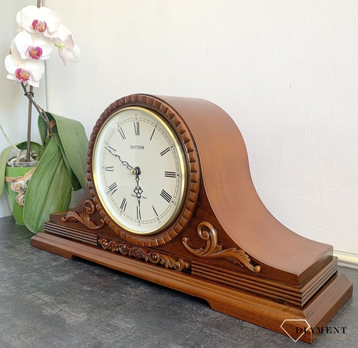 Zegar kominkowy Rhythm CRH111FR06 czapka Napoleonabgfgnj.jpg