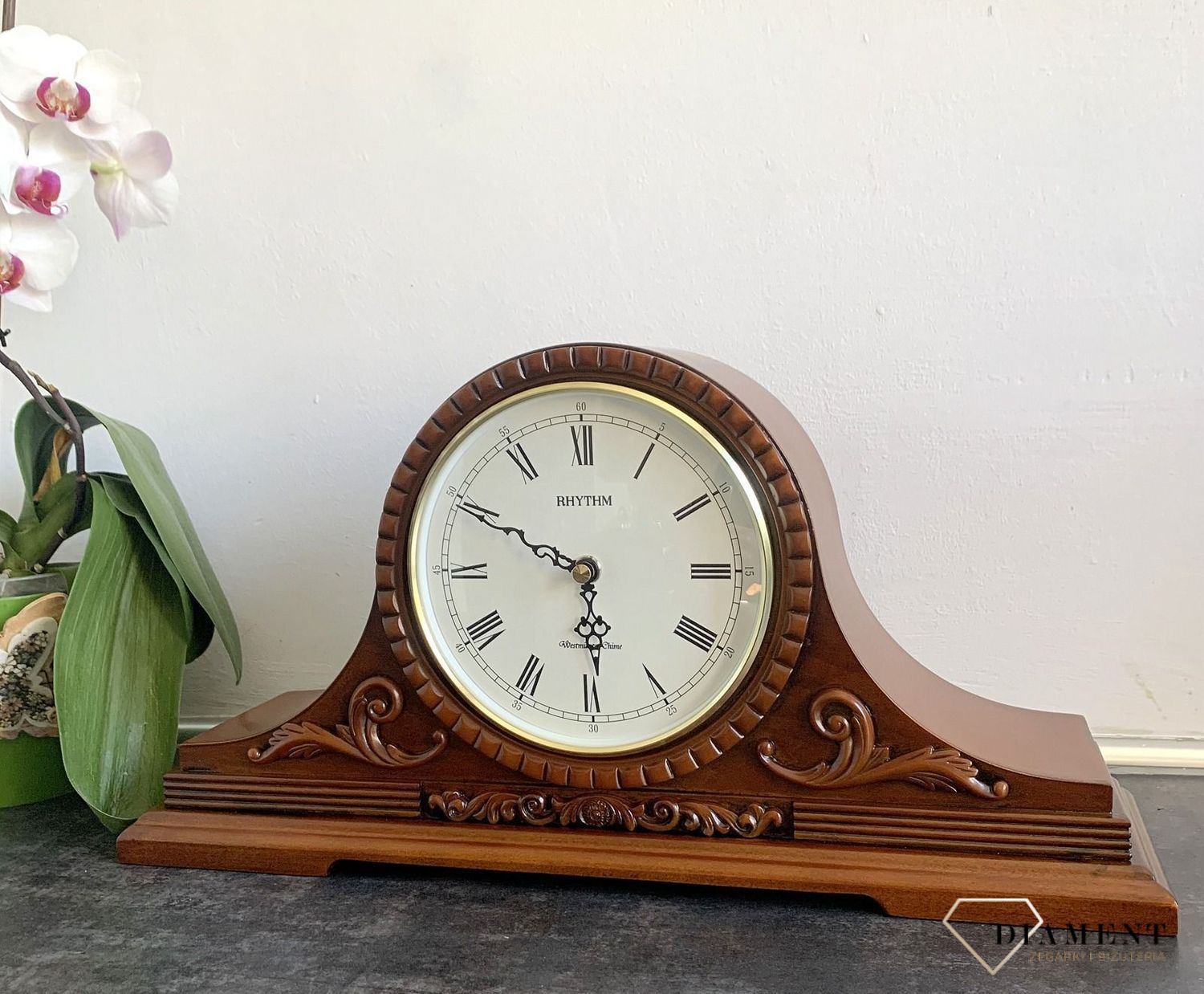 Zegar kominkowy Rhythm CRH111FR06 czapka Napoleonabgfgnj.jpg