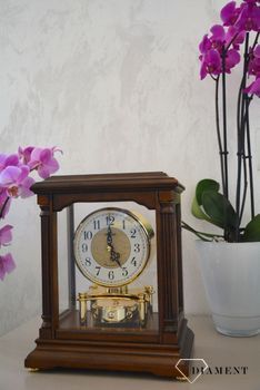 🕰 Zegar drewniany kominkowy Rhythm Orzech CRH176NR06 ✅ Pięknie wykonany zegar kominkowy z wytrzymałego drewna w kolorze orzecha  (2).JPG