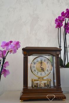🕰 Zegar drewniany kominkowy Rhythm Orzech CRH176NR06 ✅ Pięknie wykonany zegar kominkowy z wytrzymałego drewna w kolorze orzecha  (6).JPG