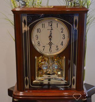 Zegar kominkowy drewniany Rhythm ✓Zegary ścienne✓Zegar ścienny do salonu do zegary do biura ✓Nowoczesne zegary (2).JPG