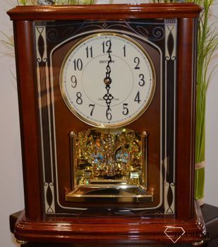 Zegar kominkowy drewniany Rhythm ✓Zegary ścienne✓Zegar ścienny do salonu do zegary do biura ✓Nowoczesne zegary (3).JPG