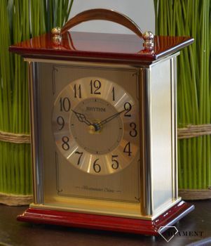 Zegar kominkowy złoty Rhythm CRH253NR18 zegary kominkowe wymarzony prezent na rocznicę ślubu (4).JPG