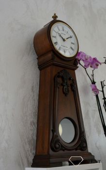 Efektowny zegar kominkowy drewniany RHYTHM Orzech CRJ749NR06 🕰  Zegar kominkowy wykonany z wytrzymałego materiału jakim jest drewno w barwie orzecha (5).JPG