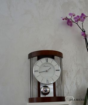 Zegar drewniany wiszący i kominkowy Rhythm CRP608NR06🕰 Zegar kominkowy w drewnianej obudowie (10).JPG