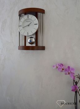 Zegar drewniany wiszący i kominkowy Rhythm CRP608NR06🕰 Zegar kominkowy w drewnianej obudowie (4).JPG
