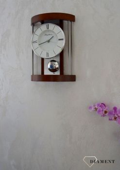 Zegar drewniany wiszący i kominkowy Rhythm CRP608NR06🕰 Zegar kominkowy w drewnianej obudowie (5).JPG