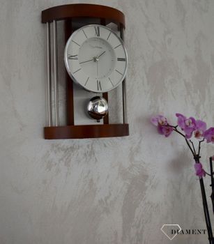 Zegar drewniany wiszący i kominkowy Rhythm CRP608NR06🕰 Zegar kominkowy w drewnianej obudowie (6).JPG