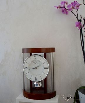 Zegar drewniany wiszący i kominkowy Rhythm CRP608NR06🕰 Zegar kominkowy w drewnianej obudowie (8).JPG