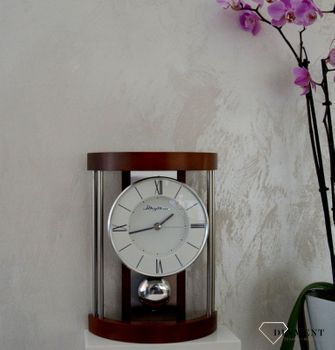 Zegar drewniany wiszący i kominkowy Rhythm CRP608NR06🕰 Zegar kominkowy w drewnianej obudowie (9).JPG
