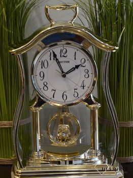 Zegar kominkowy złoty japońskiej marki RHYTHM CRP611WR18 zegary kominkowe, idealne pomysły na prezenty  (2).JPG