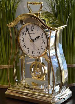 Zegar kominkowy złoty japońskiej marki RHYTHM CRP611WR18 zegary kominkowe, idealne pomysły na prezenty  (4).JPG