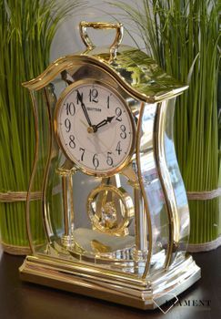 Zegar kominkowy złoty japońskiej marki RHYTHM CRP611WR18 zegary kominkowe, idealne pomysły na prezenty  (5).JPG
