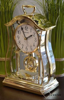 Zegar kominkowy złoty japońskiej marki RHYTHM CRP611WR18 zegary kominkowe, idealne pomysły na prezenty  (6).JPG