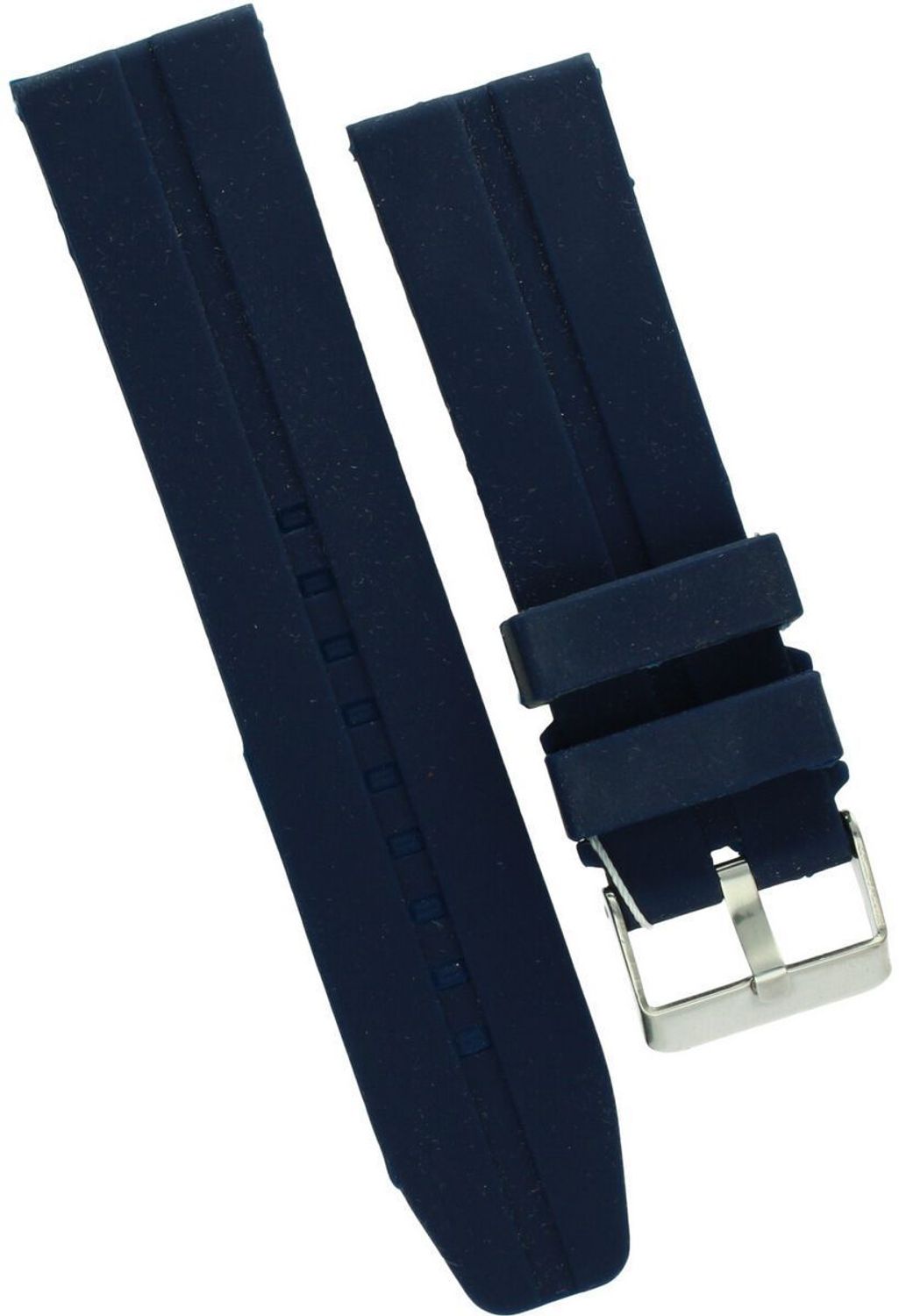Silikonowy pasek do zegarka Diloy 24mm – granatowy, stalowa sprzączka.jpg