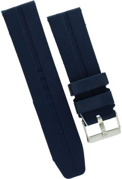 Silikonowy pasek do zegarka Diloy 24mm – granatowy, stalowa sprzączka.jpg