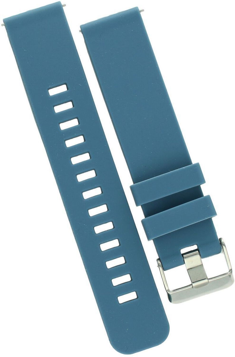 Silikonowy pasek Diloy 20mm – brudny błękit, srebrna stalowa sprzączka.jpg