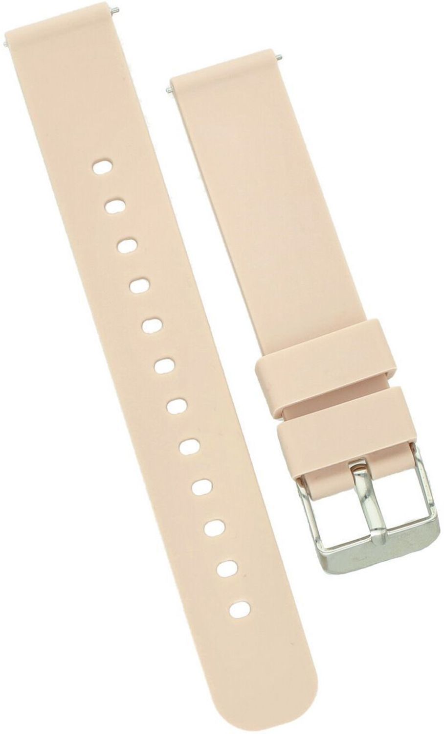 Silikonowy pasek Diloy 18mm – pudrowy róż, srebrna sprzączka.jpg